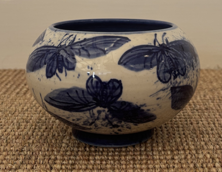Cobalt 'Butterfly' Blossom Vase by Monica Usher - Image 3