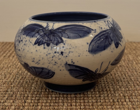 Cobalt 'Butterfly' Blossom Vase by Monica Usher - Image 4