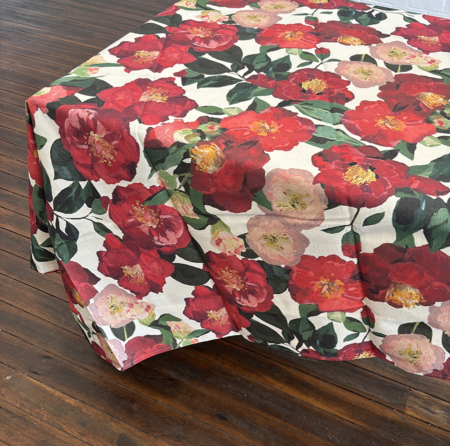 Camellia Table Cloth - Oatmeal - Image 2