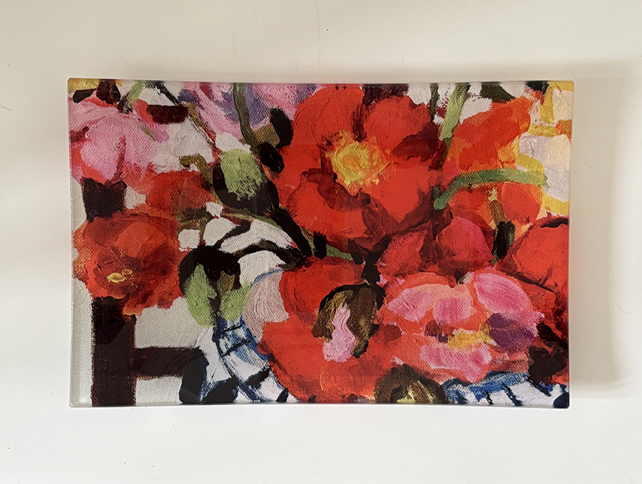 Trinket Tray Small 'Poppies in a Ginger Jar'