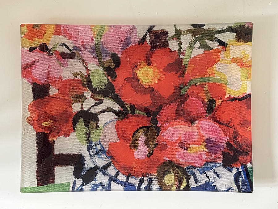 Trinket Tray Large 'Poppies in a Ginger Jar'