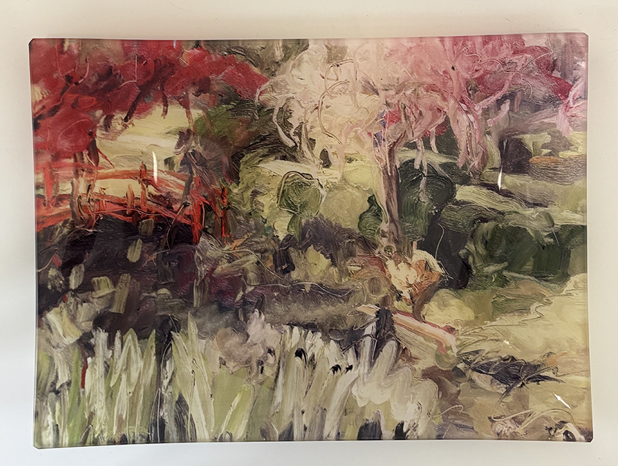 Trinket Tray Large 'Winter in the Japanese Gardens'